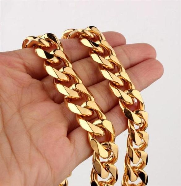 customed size 5 8 10 12 15 17 19mm men039s necklace stainless steel cuban link chain gold color male jewelry gifts for men1266v8927464, Silver
customed size 5 8 10 12 15 17 19mm men039s necklace stainless steel cuban link chain gold color male jewelry gifts for men1266v8927464, Silver