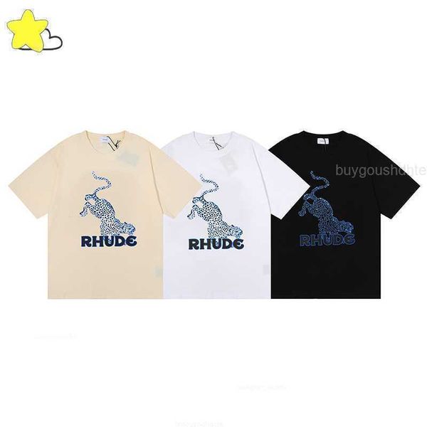 new leopard print rhude t-shirts men women tees casual o-neck rhude short sleeve, White;black
new leopard print rhude t-shirts men women tees casual o-neck rhude short sleeve, White;black