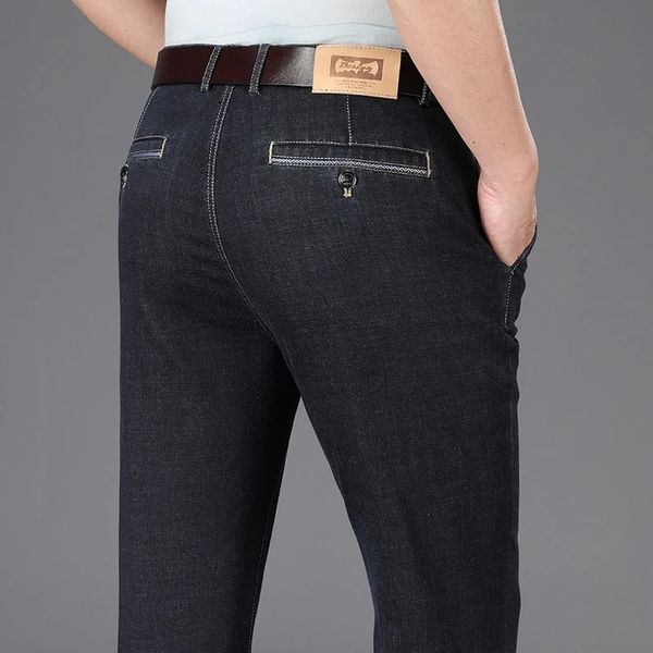 mens jeans mens business high waist denim suit pants trendy fashion stretch loose straight thin middleaged elderly brand trousers 230808, Blue
mens jeans mens business high waist denim suit pants trendy fashion stretch loose straight thin middleaged elderly brand trousers 230808, Blue