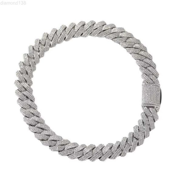 iced out mossanite diamond necklaces 19mm prong miami cuban link chain for men icy gold plated hip hop jewelry for rapper, Silver
iced out mossanite diamond necklaces 19mm prong miami cuban link chain for men icy gold plated hip hop jewelry for rapper, Silver