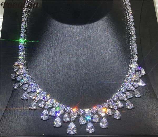 vecalon luxury water drop necklace white gold filled pear cut diamond party wedding necklaces for women accessories jewelry2318808, Blue;red
vecalon luxury water drop necklace white gold filled pear cut diamond party wedding necklaces for women accessories jewelry2318808, Blue;red
