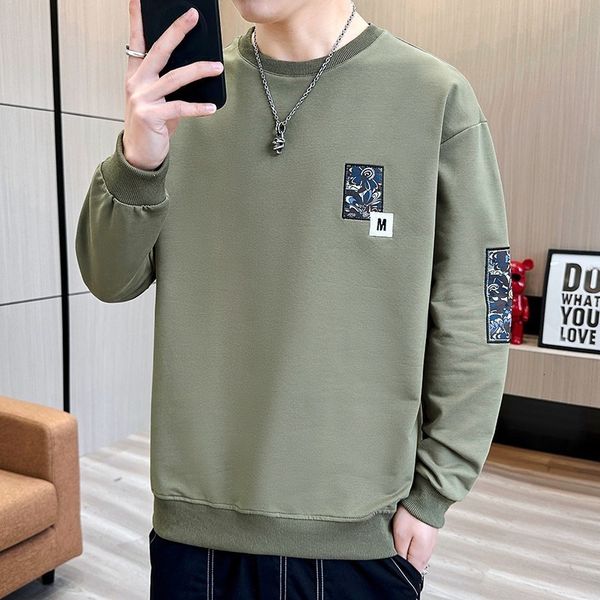 men's sweaters 4 colors 2023 autumn versatile sporty casual loose round neck embroidered long sleeve sweater man clothes 230809, White;black
men's sweaters 4 colors 2023 autumn versatile sporty casual loose round neck embroidered long sleeve sweater man clothes 230809, White;black