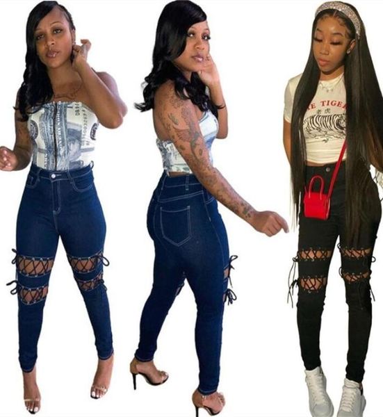 women039s jeans high waist pencil women stretch hollow out lace up ripped denim pants boyfriend korea trousers 20216589378, Blue
women039s jeans high waist pencil women stretch hollow out lace up ripped denim pants boyfriend korea trousers 20216589378, Blue