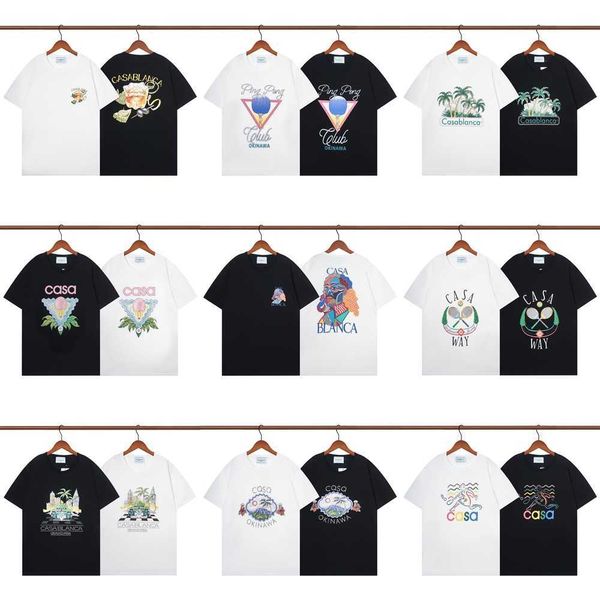 casablanca's mens designer t shirt new head portrait badminton racket printed pure cotton short sleeved t-shirt men's and women�, White;black
casablanca's mens designer t shirt new head portrait badminton racket printed pure cotton short sleeved t-shirt men's and women�, White;black