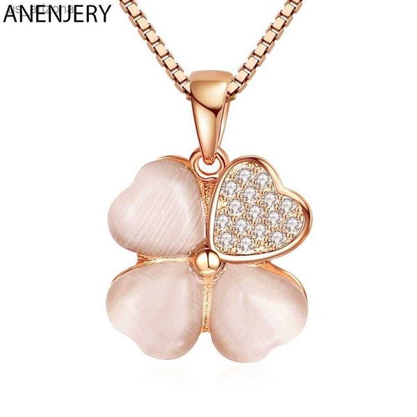 anenjery silver color romantic lucky flower pendant necklace with dazzling zircon birthday gift for women jewelry s-n361 l230620
anenjery silver color romantic lucky flower pendant necklace with dazzling zircon birthday gift for women jewelry s-n361 l230620