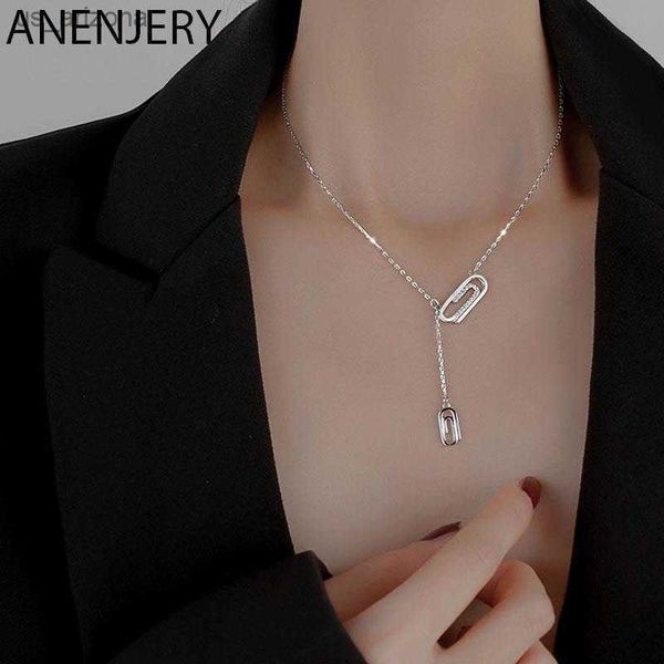 anenjery silver color paperclip necklace for women long tassel rose gold necklace friendship jewelry gift l230620
anenjery silver color paperclip necklace for women long tassel rose gold necklace friendship jewelry gift l230620