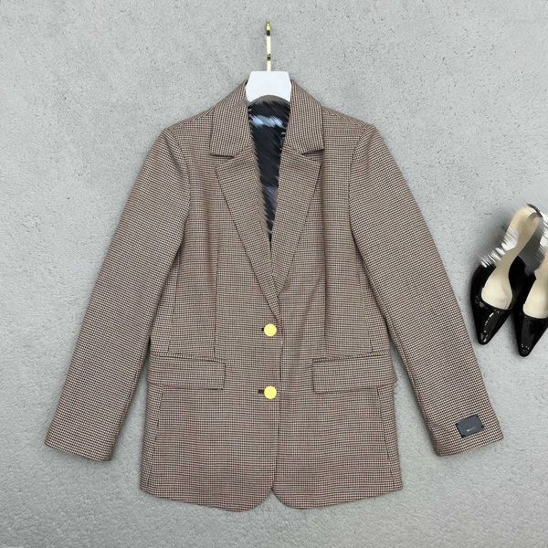 women designer blazer fashion gold button decoration girl suit size s-l split back large lapel overcoat aug02, White;black
women designer blazer fashion gold button decoration girl suit size s-l split back large lapel overcoat aug02, White;black