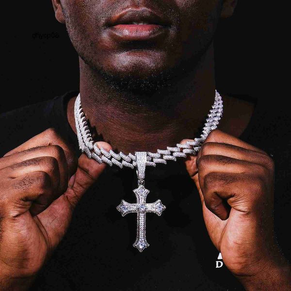 designer jewelry hip hop fine jewelry s925 sterling silver cross pendant round brilliant cut molissanite pendant jewelry for men
designer jewelry hip hop fine jewelry s925 sterling silver cross pendant round brilliant cut molissanite pendant jewelry for men