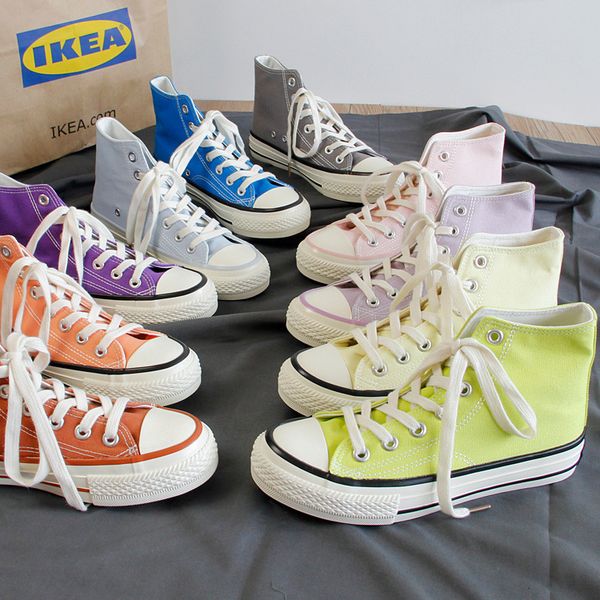 dress shoes summer high canvas shoes women summer casual shoes korean women's sports shoes flats women canvas sneakers women trainers 2, Black
dress shoes summer high canvas shoes women summer casual shoes korean women's sports shoes flats women canvas sneakers women trainers 2, Black