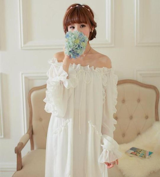 women039s sleepwear women chiffon nightgown white long nightdress fashion nightclothes dress retro princess8474523, Black;red
women039s sleepwear women chiffon nightgown white long nightdress fashion nightclothes dress retro princess8474523, Black;red