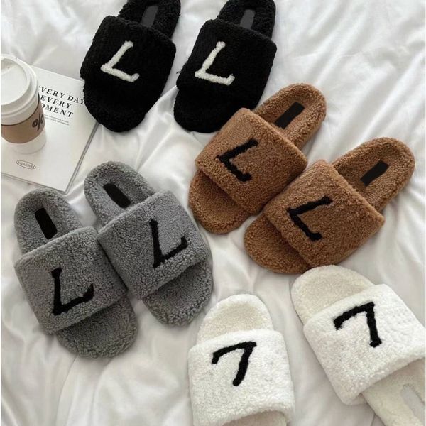 designer slippers women print lambswool slipper flower woolen plush slides lambskin sandals flat heel fur scuffs slippers, Black
designer slippers women print lambswool slipper flower woolen plush slides lambskin sandals flat heel fur scuffs slippers, Black
