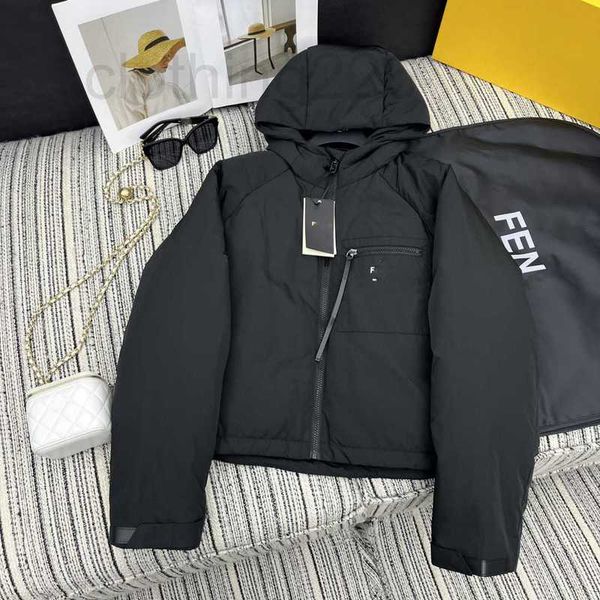 women's jackets designer 23 autumn/winter new commuting versatile temperament reduced age zipper hooded down coat short nq1n, Black;brown
women's jackets designer 23 autumn/winter new commuting versatile temperament reduced age zipper hooded down coat short nq1n, Black;brown