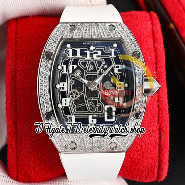 zyf 67-01 automatic mechanical mens watch 316l stainless steel diamonds patterned case skeleton dial number markers white rubber strap etern, Slivery;brown
zyf 67-01 automatic mechanical mens watch 316l stainless steel diamonds patterned case skeleton dial number markers white rubber strap etern, Slivery;brown
