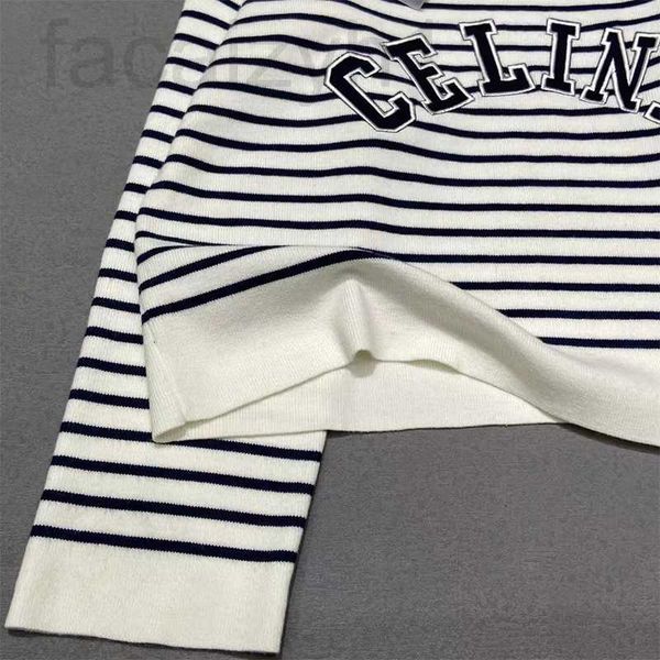 women's knits & tees designer ce family letter embroidery stripe knitted off shoulder long sleeve loose sweater lazy style 22 n0vx, White
women's knits & tees designer ce family letter embroidery stripe knitted off shoulder long sleeve loose sweater lazy style 22 n0vx, White
