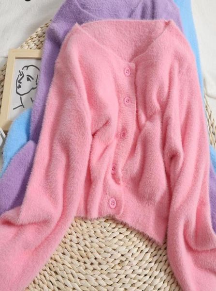 sweet women039s outerwea jackets sweater 2022 spring autumn new solid full vneck knitted soft sweaters slim korean ouwear warm2351653, Black;brown
sweet women039s outerwea jackets sweater 2022 spring autumn new solid full vneck knitted soft sweaters slim korean ouwear warm2351653, Black;brown