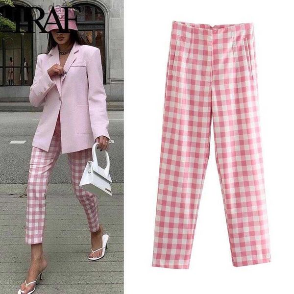 women's pants capris traf women's summer clothing retro street clothing high waisted straight pants office chic pink plaid trouser, Black;white
women's pants capris traf women's summer clothing retro street clothing high waisted straight pants office chic pink plaid trouser, Black;white