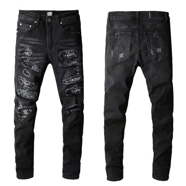 guys jeans knee ripped patches man rugged pants designer tattered straight skinny black distressed damaged torn plus size for mens fashion, Blue
guys jeans knee ripped patches man rugged pants designer tattered straight skinny black distressed damaged torn plus size for mens fashion, Blue
