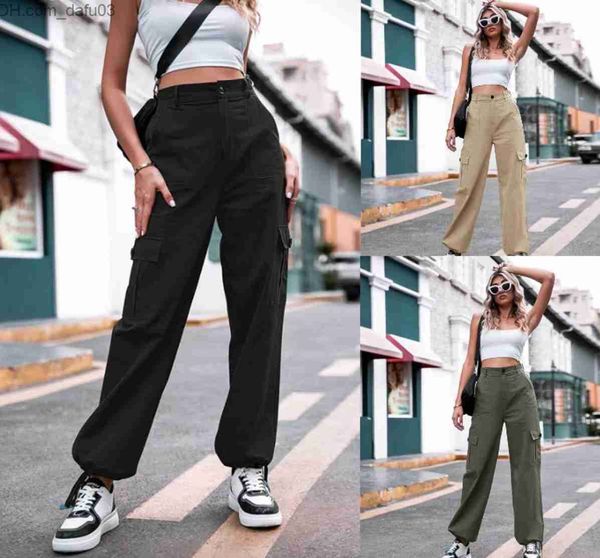 women's pants capris summer new casual pants women's cotton high waist wide leg freight pants 2023 european and american women, Black;white
women's pants capris summer new casual pants women's cotton high waist wide leg freight pants 2023 european and american women, Black;white
