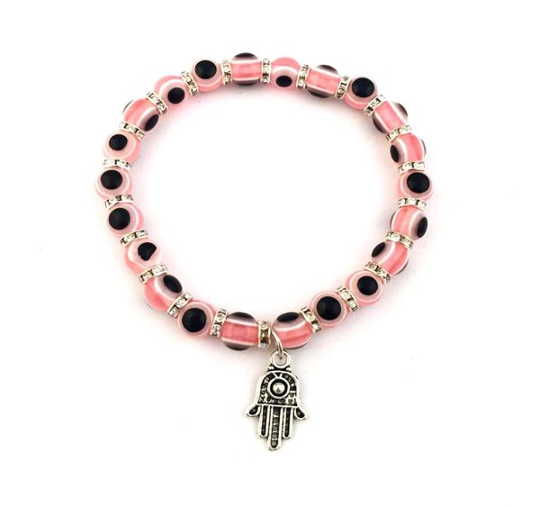 lucky fatima hamsa hand pendant evil eye beads religious bracelet turkish men and women bangles4234792, Golden;silver
lucky fatima hamsa hand pendant evil eye beads religious bracelet turkish men and women bangles4234792, Golden;silver