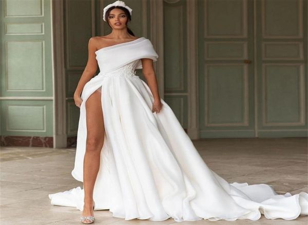 party dresses sevintage boho high side split wedding lace appliques one shoulder bride gowns with big bow sleeveless a line dress 6383214, White;black
party dresses sevintage boho high side split wedding lace appliques one shoulder bride gowns with big bow sleeveless a line dress 6383214, White;black