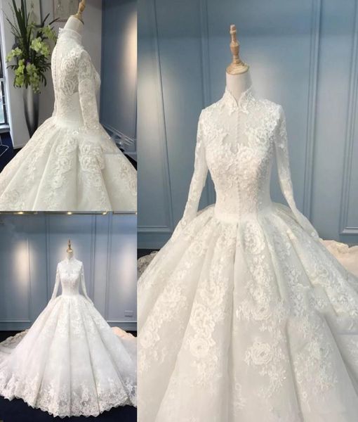 muslim high neck wedding dresses long sleeve handmade appliques lace ball gown bridal gowns vestido de nova custom plus size3395849, White
muslim high neck wedding dresses long sleeve handmade appliques lace ball gown bridal gowns vestido de nova custom plus size3395849, White