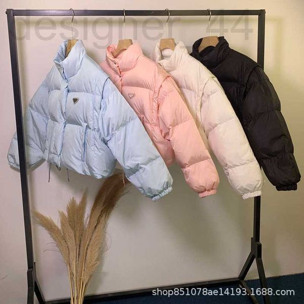 women's down & parkas designer 2022 family p down jacket detachable long sleeve thickened short zipper single breasted stand collar loo, Black
women's down & parkas designer 2022 family p down jacket detachable long sleeve thickened short zipper single breasted stand collar loo, Black