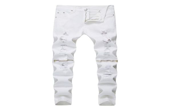 new fashion mens knee zipper ripped jeans cotton white elastic slim men motorcycle denim joggers skinny jeans7164358, Blue
new fashion mens knee zipper ripped jeans cotton white elastic slim men motorcycle denim joggers skinny jeans7164358, Blue