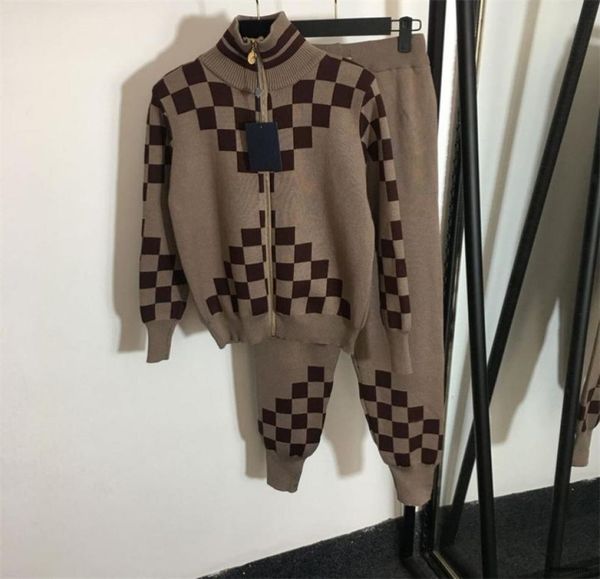 women039s two piece pants new fashion square stitching suits knitted zipper cardigan sports wind small foot trouser suit women3359089, White
women039s two piece pants new fashion square stitching suits knitted zipper cardigan sports wind small foot trouser suit women3359089, White