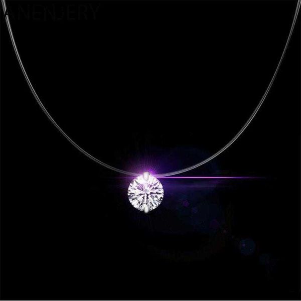 anenjery silver color invisible transparent fish line zirconia necklace collares bijoux s-n52 l230620
anenjery silver color invisible transparent fish line zirconia necklace collares bijoux s-n52 l230620