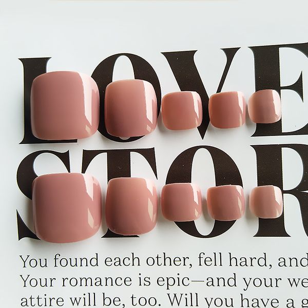 false nails nude pink full cover short flat shape toe nail false nails solid color diy foot tip nails art salon nail art manicure material 2, Red;gold
false nails nude pink full cover short flat shape toe nail false nails solid color diy foot tip nails art salon nail art manicure material 2, Red;gold