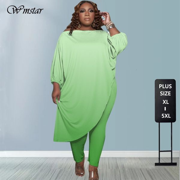 women's plus size pants 5xl tie dye two piece set off shoulder loose long sleeve irregular trousers wholesale drop 230809, Black
women's plus size pants 5xl tie dye two piece set off shoulder loose long sleeve irregular trousers wholesale drop 230809, Black