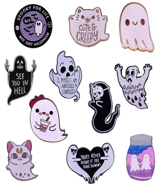 pins brooches cute black white ghost enamel pin collection halloween creepy scary spooky boba cat ghosts boo brooch horror gothic21405473, Gray
pins brooches cute black white ghost enamel pin collection halloween creepy scary spooky boba cat ghosts boo brooch horror gothic21405473, Gray