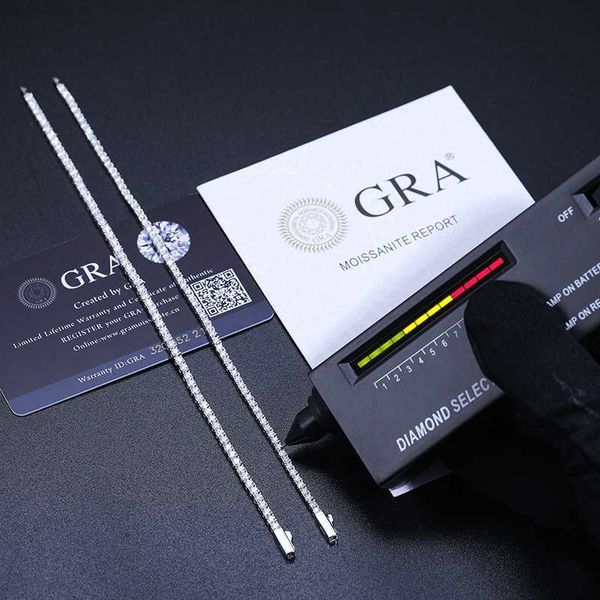 dropshipping pulsera 2mm 2.5mm 925 sterling silver pass diamond test vvs moissanite chain tennis bracelet for women girls friend 
dropshipping pulsera 2mm 2.5mm 925 sterling silver pass diamond test vvs moissanite chain tennis bracelet for women girls friend