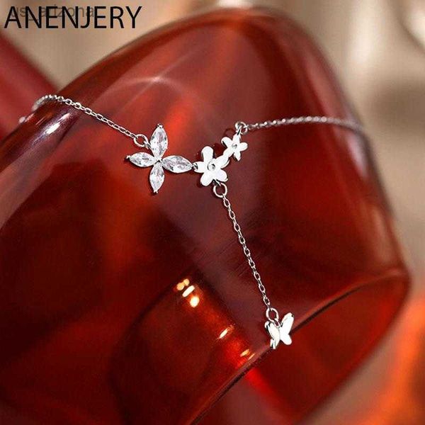 anenjery silver color shiny butterfly flower necklace female delicate short clavicle chain necklace wholesale l230620
anenjery silver color shiny butterfly flower necklace female delicate short clavicle chain necklace wholesale l230620