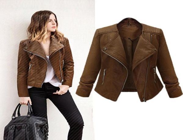 motorcycle pu leather jacket women winter and autumn new fashion coat zipper outerwear jacket new 2020 coat brown6156360, Black
motorcycle pu leather jacket women winter and autumn new fashion coat zipper outerwear jacket new 2020 coat brown6156360, Black