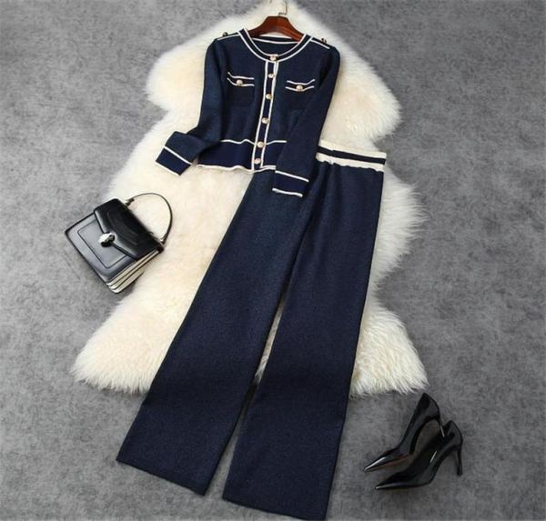 women039s tracksuits runway designer autumn winter suits women long sleeve cardigan knitting and pants 2 piece6525042, Gray
women039s tracksuits runway designer autumn winter suits women long sleeve cardigan knitting and pants 2 piece6525042, Gray