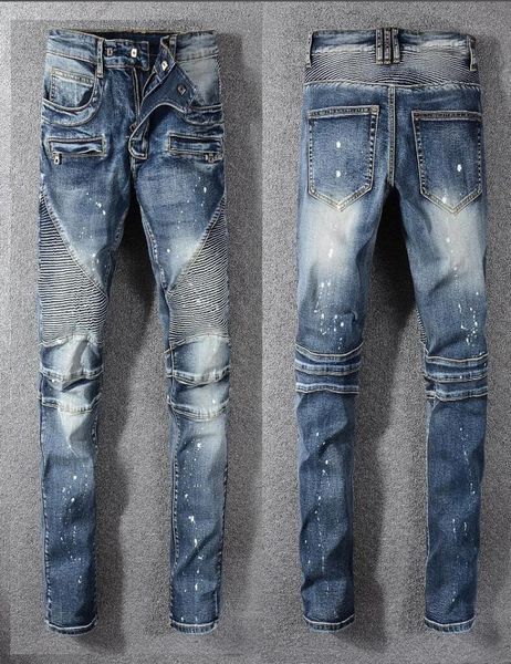 mens fold skinny painted jeans fashion designer washed pleated panelled zipper slim fit motorcycle biker hip hop denim pants 10777980924, Blue
mens fold skinny painted jeans fashion designer washed pleated panelled zipper slim fit motorcycle biker hip hop denim pants 10777980924, Blue