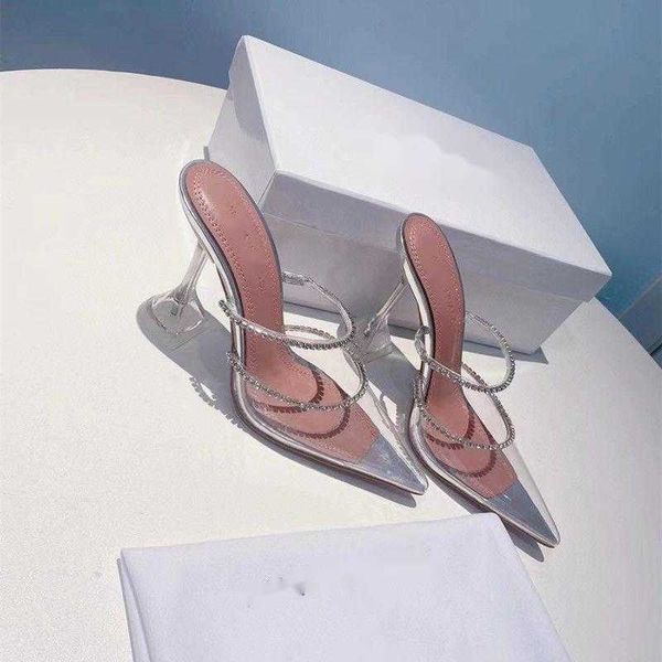 wedding sandals bride crystal rhinestones design pvc ladies slippers stiletto pumps luxury brand fashion designer transparent slids high hee, Black
wedding sandals bride crystal rhinestones design pvc ladies slippers stiletto pumps luxury brand fashion designer transparent slids high hee, Black
