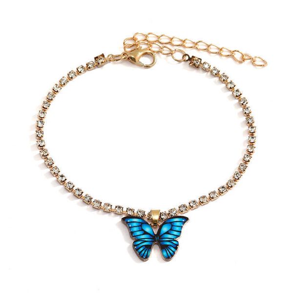 selling diamond claw chain colorful butterfly pendant feet creative popular element new beach, Red;blue
selling diamond claw chain colorful butterfly pendant feet creative popular element new beach, Red;blue