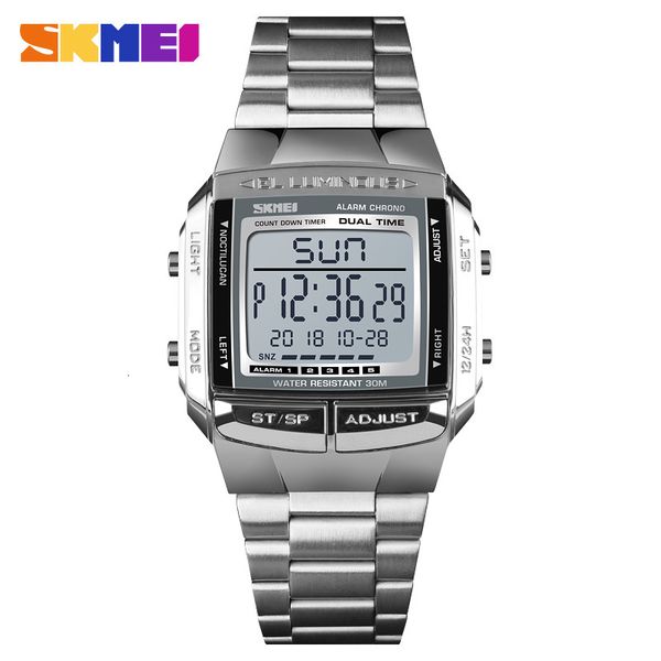 other watches skmei military sports watches electronic mens watches brand luxury male clock waterproof led digital watch relogio masculino 2, Slivery;black
other watches skmei military sports watches electronic mens watches brand luxury male clock waterproof led digital watch relogio masculino 2, Slivery;black