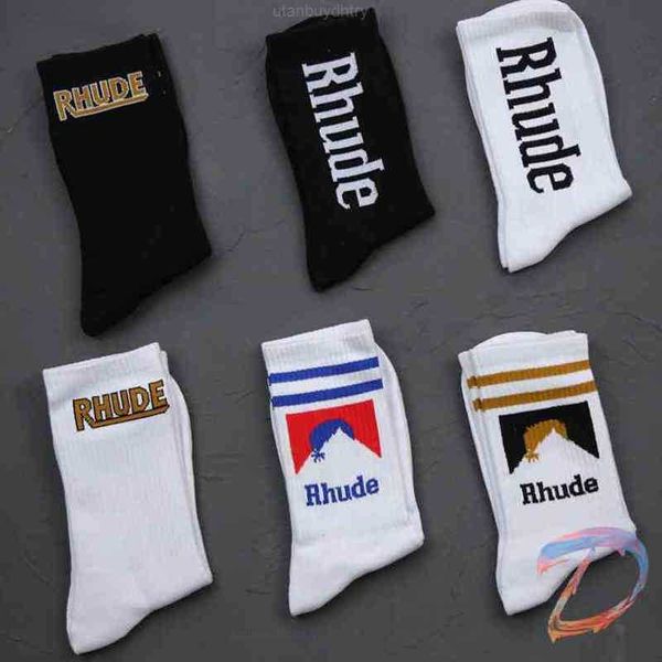 men women rhude socks simple letter cotton european american street trend couple in-tubel, Black
men women rhude socks simple letter cotton european american street trend couple in-tubel, Black