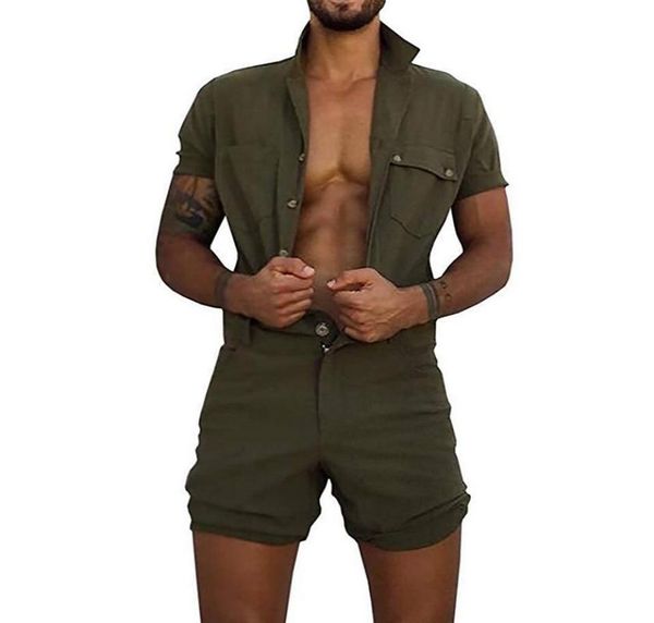 2020 cotton jumpsuit mens overalls casual lapel short sleeve rompers solid color overall single breasted romper short pants1231177, Gray
2020 cotton jumpsuit mens overalls casual lapel short sleeve rompers solid color overall single breasted romper short pants1231177, Gray