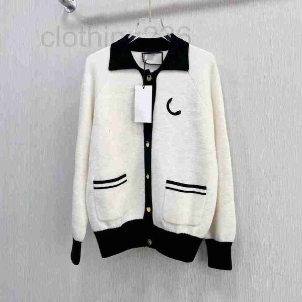 women's knits & tees designer 23 pre autumn new leisure academy style age reducing versatile fashion slim contrast color single breaste, White
women's knits & tees designer 23 pre autumn new leisure academy style age reducing versatile fashion slim contrast color single breaste, White