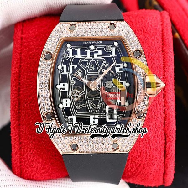 zyf 67-01 automatic mechanical mens watch rose gold steel paved diamonds case skeleton dial number markers black rubber strap 2023 eternity, Slivery;brown
zyf 67-01 automatic mechanical mens watch rose gold steel paved diamonds case skeleton dial number markers black rubber strap 2023 eternity, Slivery;brown
