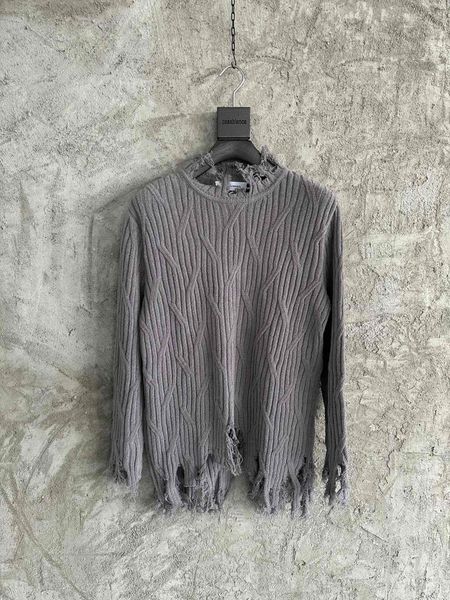 2023 fall new fashion mens beautiful designer damaged decoration sweaters - mens us size sweater, White;black
2023 fall new fashion mens beautiful designer damaged decoration sweaters - mens us size sweater, White;black