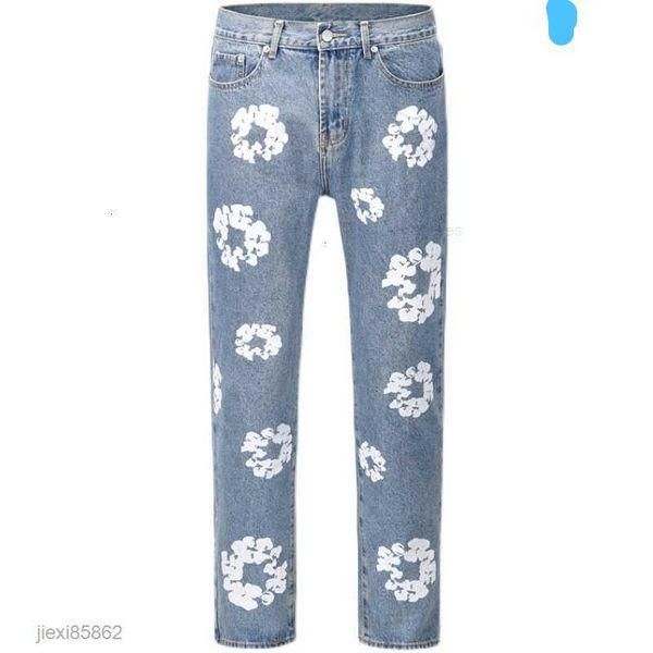 men's jeans high street denim tears style kapok washed straight jeans men's fashion vintage loose pants kwd4, Blue
men's jeans high street denim tears style kapok washed straight jeans men's fashion vintage loose pants kwd4, Blue