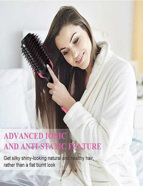 one step hair dryer and styler hair dryer brush 3 in 1 air brush negative ion hair dryer straightener curler2024231, Silver
one step hair dryer and styler hair dryer brush 3 in 1 air brush negative ion hair dryer straightener curler2024231, Silver