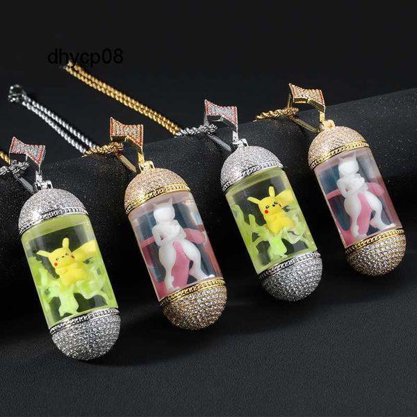 designer jewelry hip hop luminous zircon s925 silver capsule iced out cartoon pendant
designer jewelry hip hop luminous zircon s925 silver capsule iced out cartoon pendant