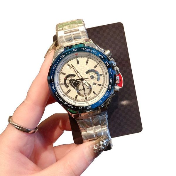 sport mens watch fashion brand designer men watches stainless steel band auto date man business quartz wristwatches christmas father's, Slivery;brown
sport mens watch fashion brand designer men watches stainless steel band auto date man business quartz wristwatches christmas father's, Slivery;brown