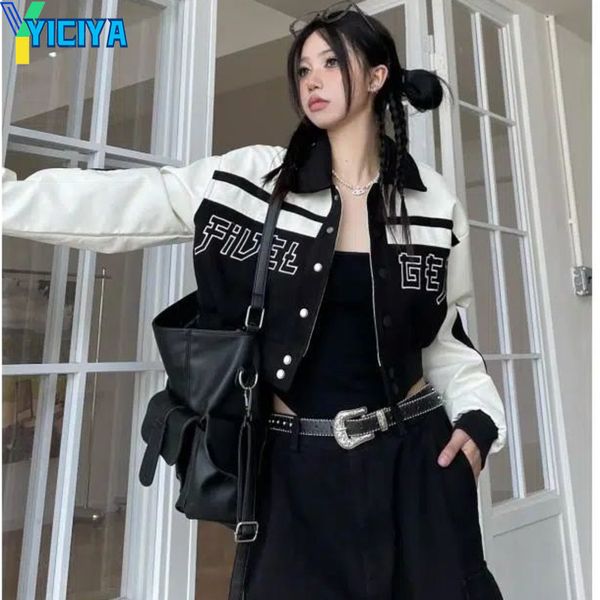 womens jackets yiciya jacket bomber black women varsity outerwear american pull a rope y2k racing oversize baseball jacket 230808, Black;brown
womens jackets yiciya jacket bomber black women varsity outerwear american pull a rope y2k racing oversize baseball jacket 230808, Black;brown